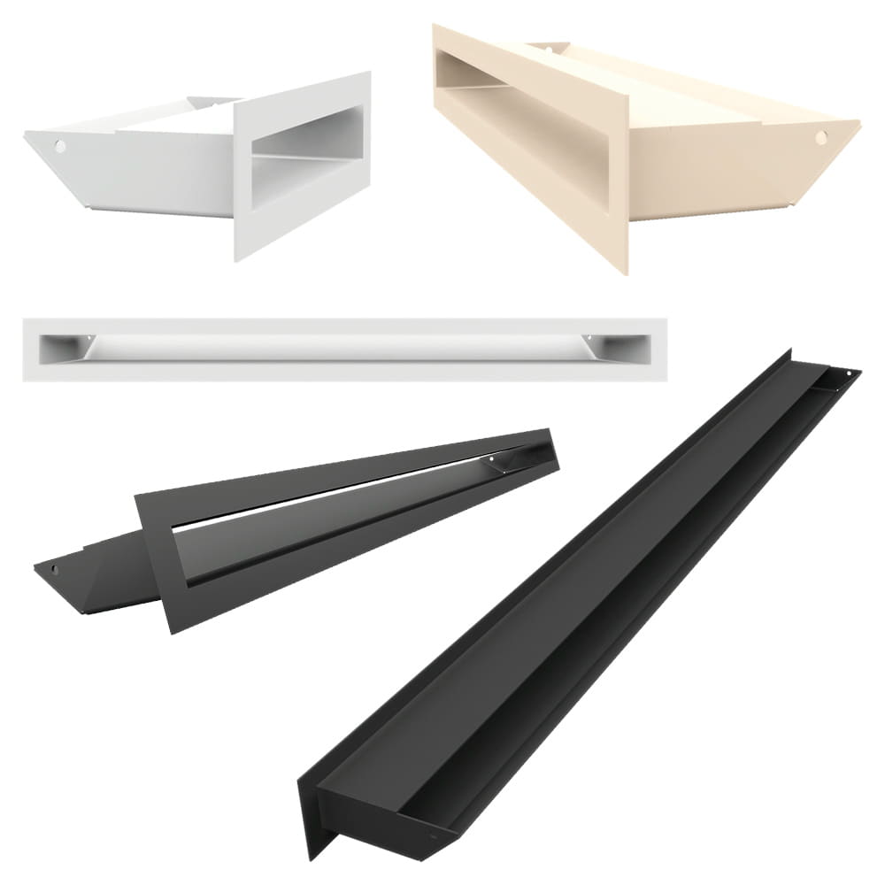 Grila Ventilație LUFT 6x80 graphite Slim