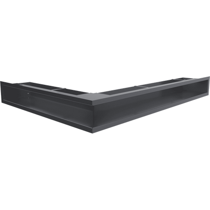 Grila Ventilație LUFT corner right 54,7x76,6x9 graphite Slim