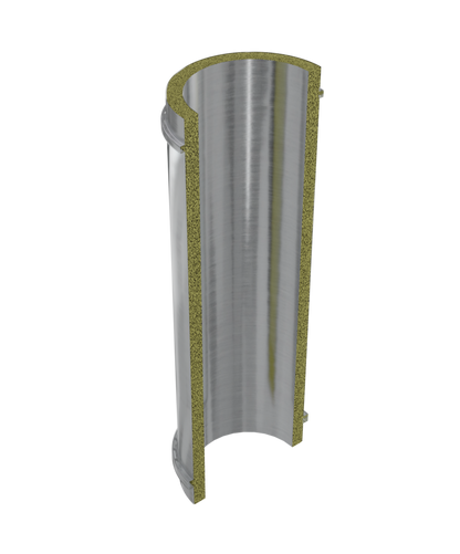 Coș de fum profesional dublu perete – Practic INOX