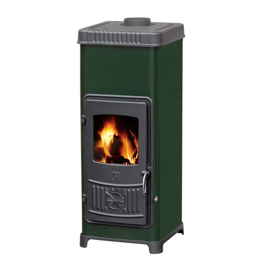 Soba de fonta DORA 10 N Verde - 7.2kW