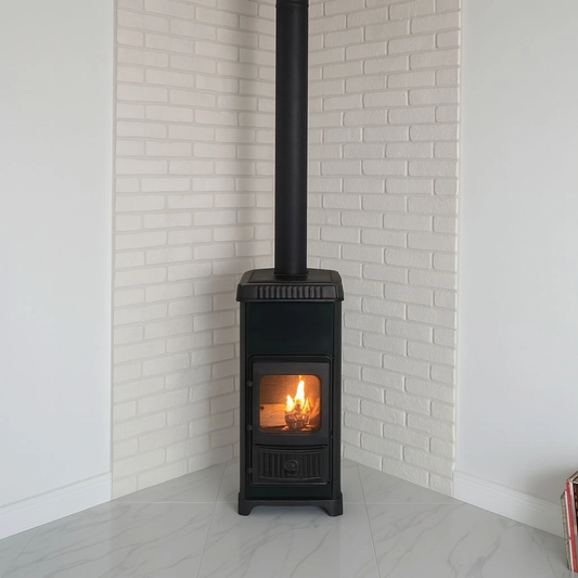 Soba de fonta DORA 10 N Verde - 7.2kW