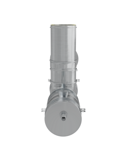 Coș de fum profesional dublu perete – Practic INOX