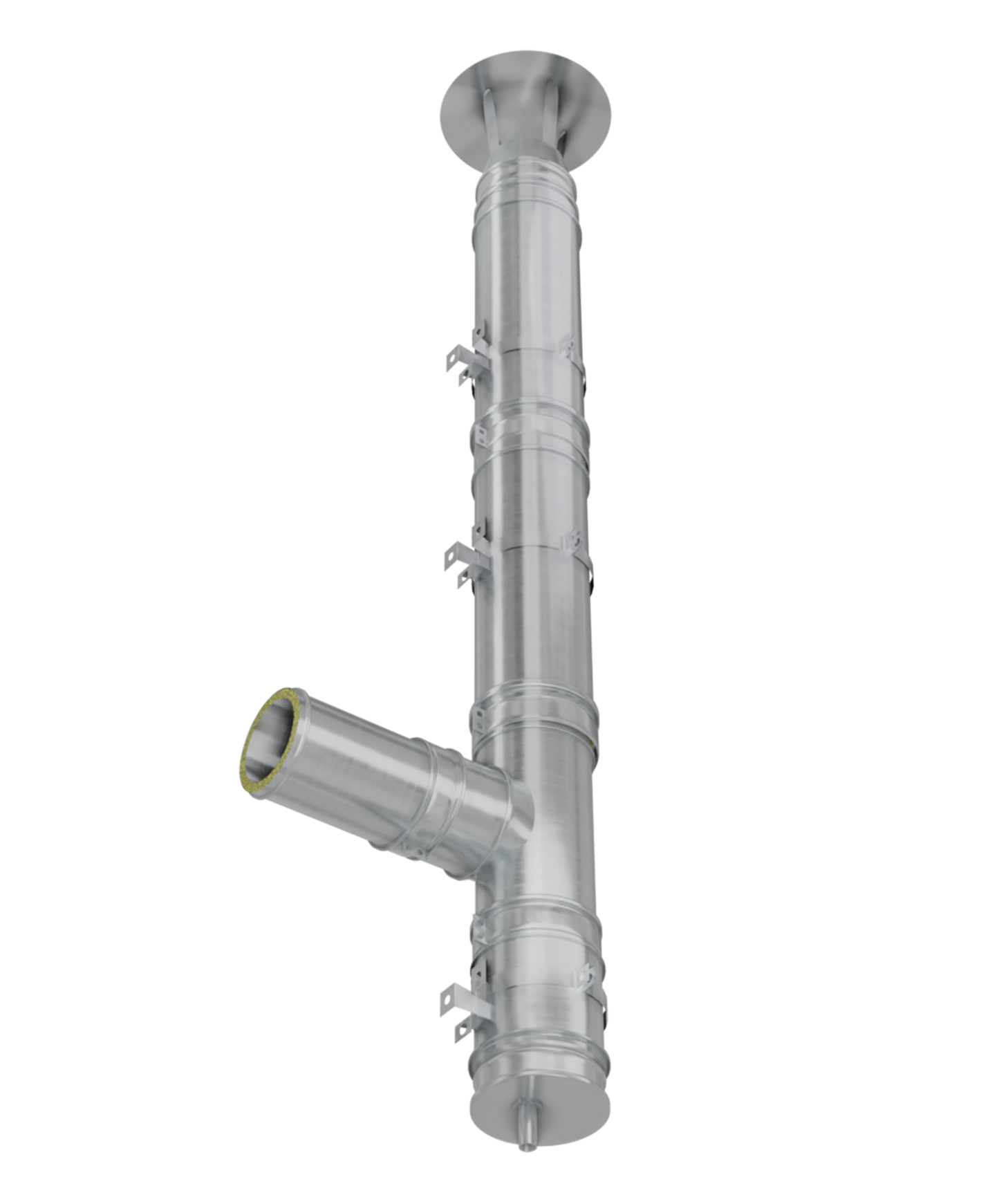 Coș de fum profesional dublu perete – Practic INOX